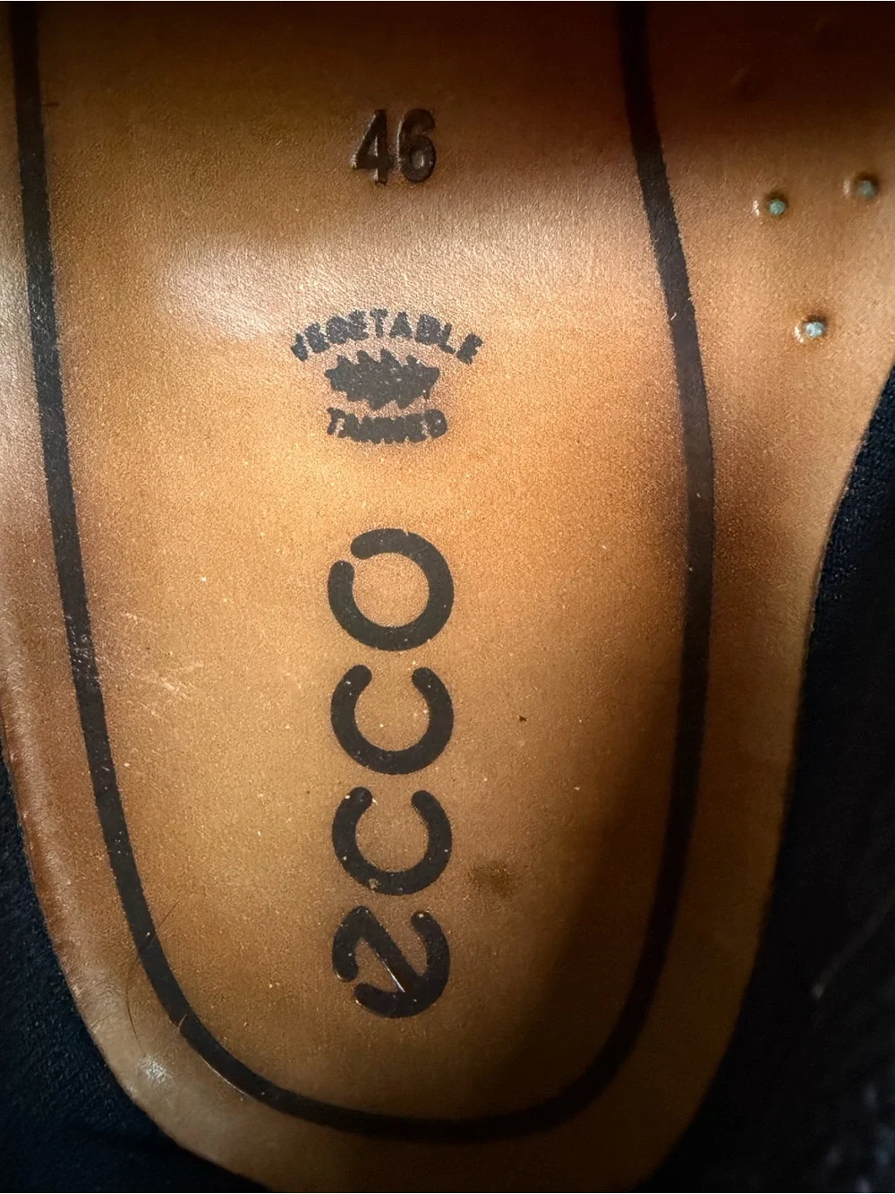 ECCO Track Gore-Tex Men’s Leather Walking Shoes Black EU 46 US 12-12.5 Waterproo